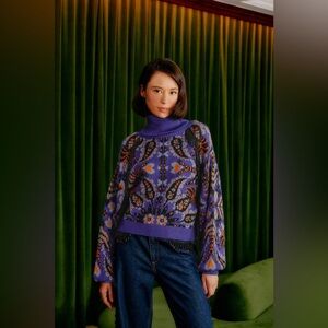 FARM Rio Martina Sequin Sweater